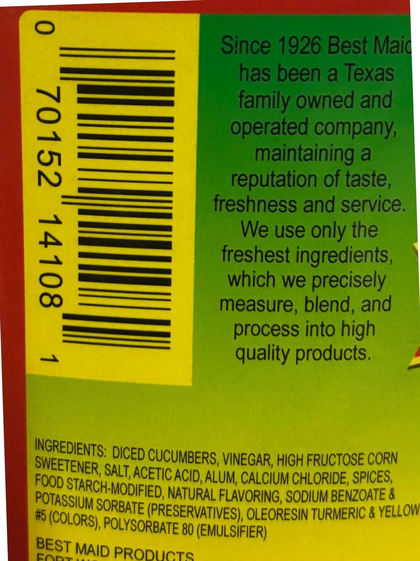Best Maid Dill Pickle Sweet Relish, 640 Fl Oz, Foodservice Bulk, American Grown & Made, Ideal for Concession Stands