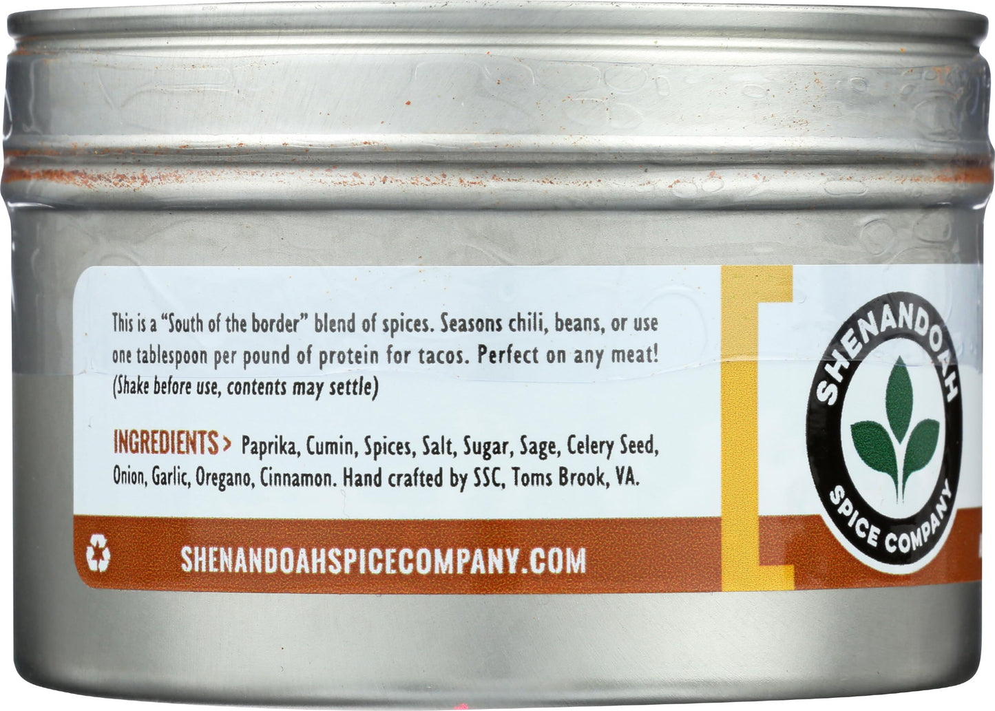 Shenandoah Spice Co Carnitas Rub, 4.8 Oz