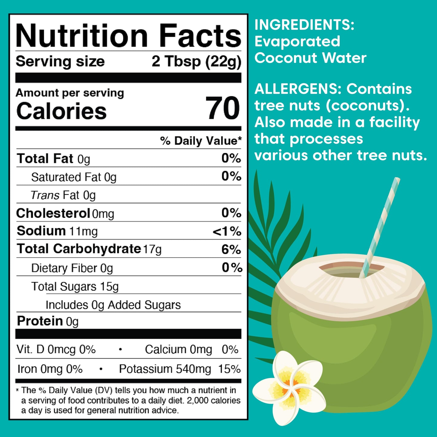 Wilderness Poets Coconut Water Powder - 100% Pure, No Additives - 4 Ounce