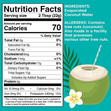 Wilderness Poets Coconut Water Powder - 100% Pure, No Additives - 4 Ounce
