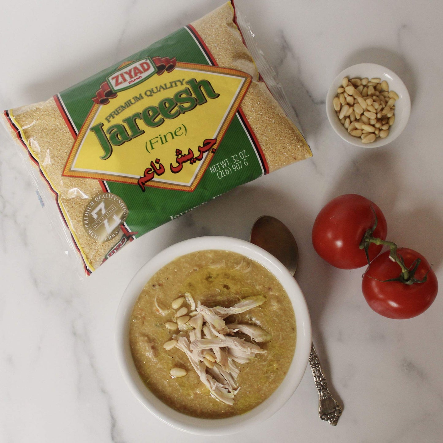 Ziyad Brand Premium Quality Jareesh Fine, Ancient Grains, No Additives, No Preservatives, Perfect For Hot Breakfast Cereals! 32O