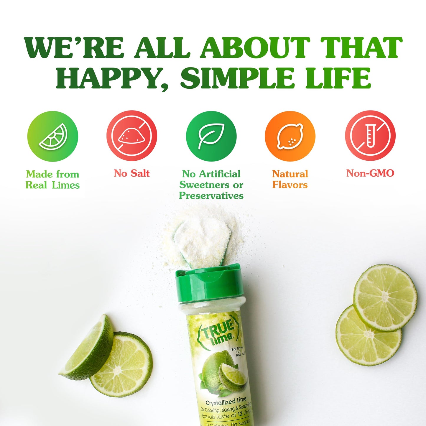 True Citrus Lime Shaker, 2.29 Ounce (Pack Of 6)