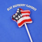 Sweetzo Red, White and Blue Star Suckers - 4th of July Individually Wrapped Lollipops, Standard Size