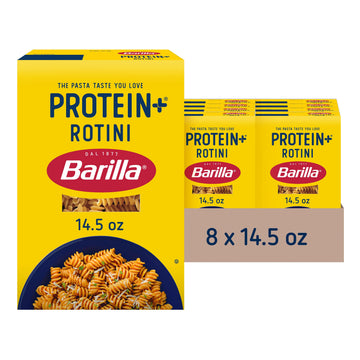 BARILLA Protein+ (Plus) Rotini Pasta, 14.5 Ounce - plant based pasta - Made from Lentils, Chickpeas & Peas - Non-GMO, Kosher Cer