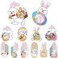 Motiskyy 30 Pack Easter Candy Fillable Card with Clear Candy Domes Chocolate Holder Cards Treat Gift Rewards Surprise for Easter