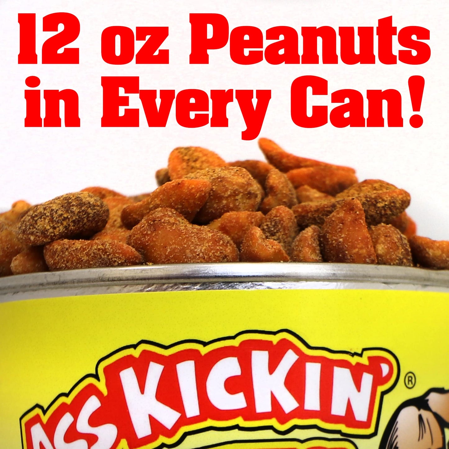 ASS KICKIN Habanero Pepper Hot Peanuts - Spicy Snack - 12oz - Gourmet Gift