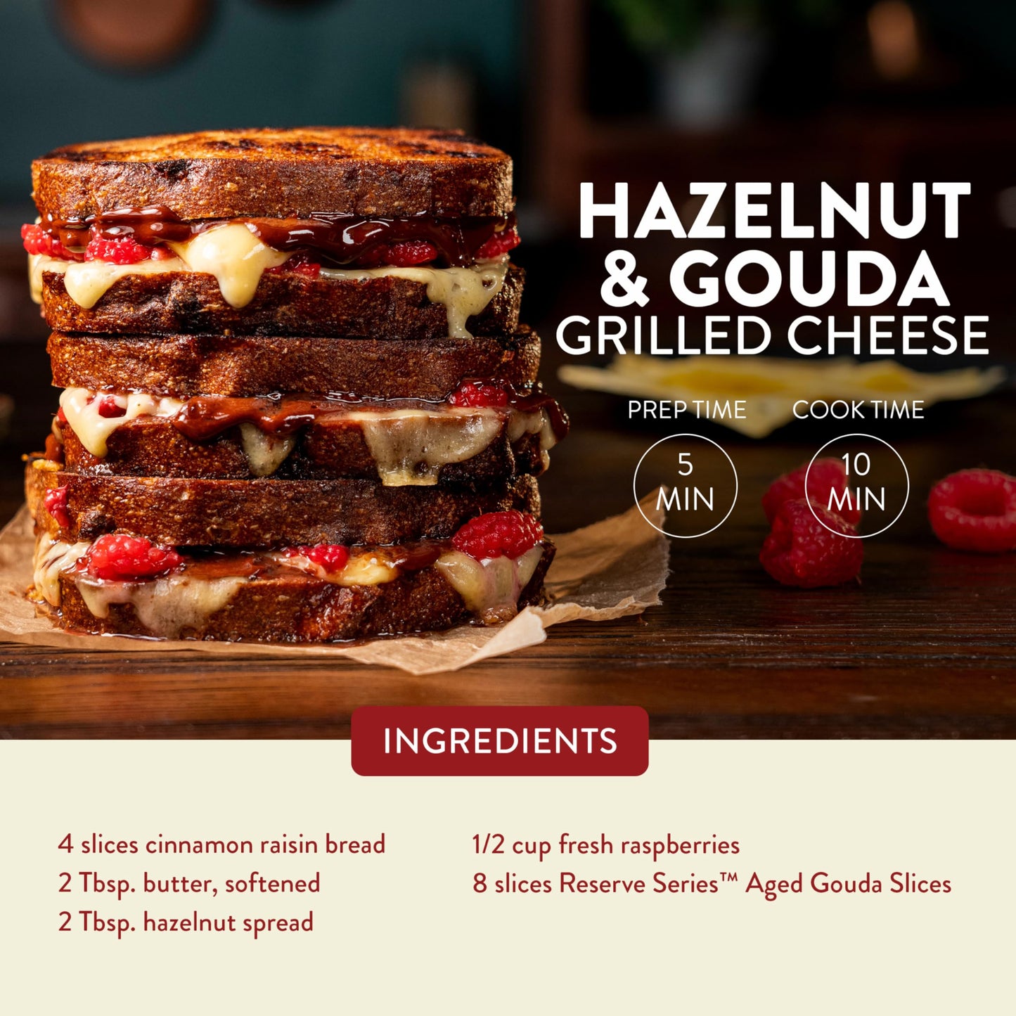 Sargento Reserve Series Natural Aged Gouda Sliced Cheese, 8 Slices