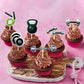 Mefeng Gym Theme Cupcake Toppers, Weight Lifting Cupcake Toppers For Cross Fit Party, Muscle Party And Fitness Themed Birthday P