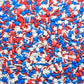 Se Si&Moos Patriotic Jimmy Sprinkles Red White And Blue Star Sprinkles Fourth Of July Sprinkles Memorial Day Sprinkles Soft Jimm