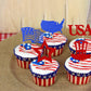 30 Pcs Independence Day Cupcake Toppers With Flag Map Star Usa Patriotic Cupcake Picks Happy 4Th Of July American National Indep