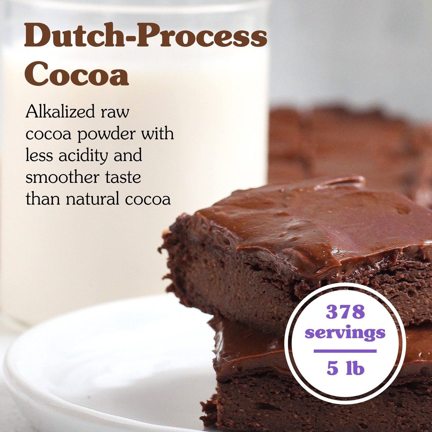 Nunaturals Organic Cocoa Powder, Premium Dutch-Process For Drinking And Baking