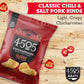 4504 Chicharrones Fried Pork Rinds - Flavored Pork Skins - Low Carb, Gluten-Free, Protein Snack (Classic Chili & Salt)