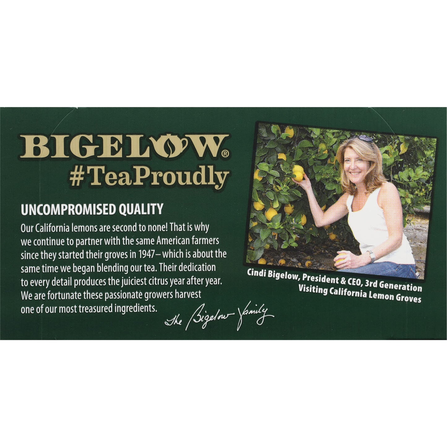 Bigelow Tea Green Tea - With Lemon - Case Of 6 - 20 Bag