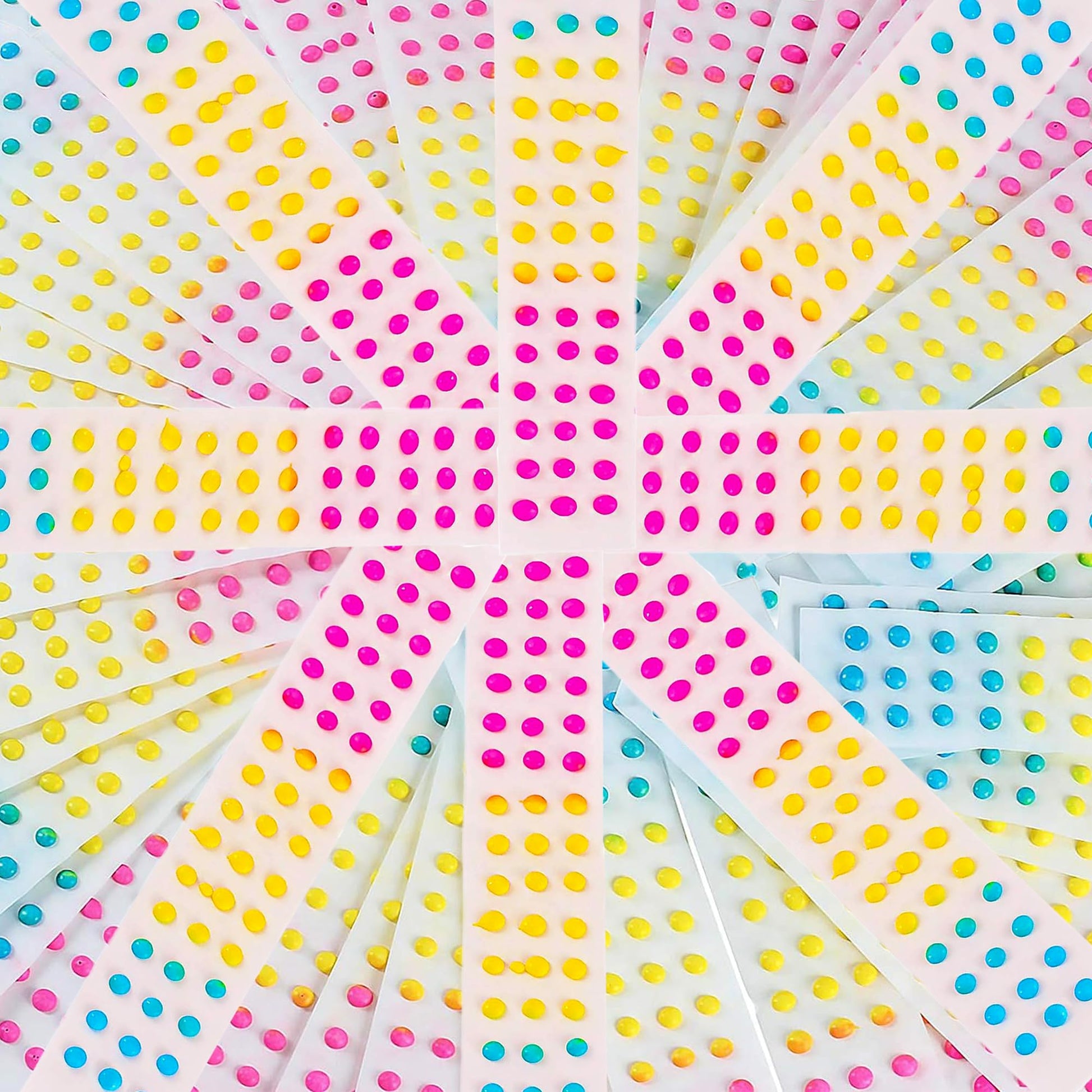 Rebel Smuggling Candy Buttons Sheets, Retro Candy, 50 Pack, 8x10x2