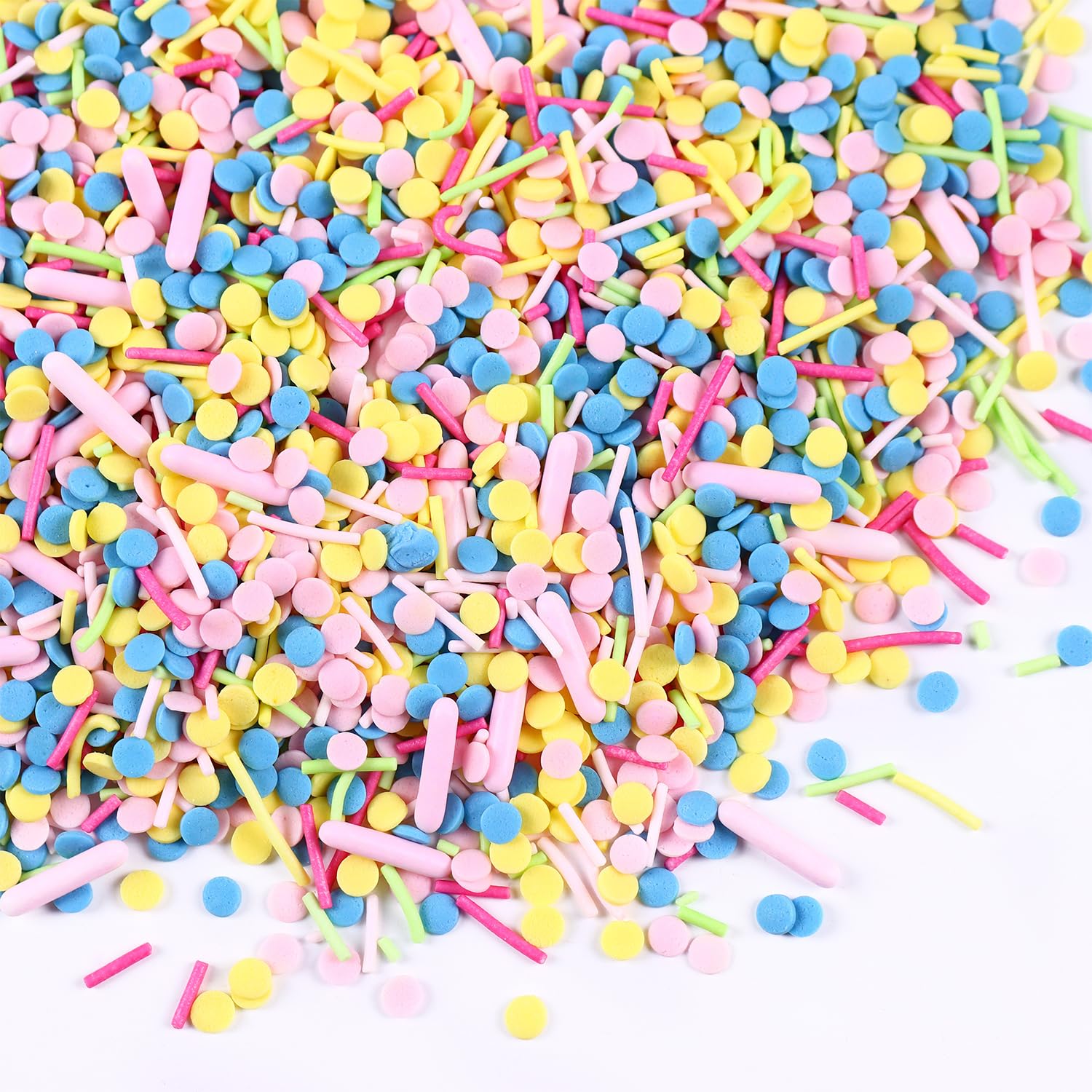 Rainbow Sprinkles for Cake Decorating 7 Ounce Edible Confetti Sprinkles for Cupcake Topper Cookie Cupcakes Candy Cream Chocolate