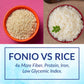 Yolele Fonio African Supergrain Ancient grains Precooked gluten-Free Non gMO Organic Fonio grain Vegan Protein High Fiber Super