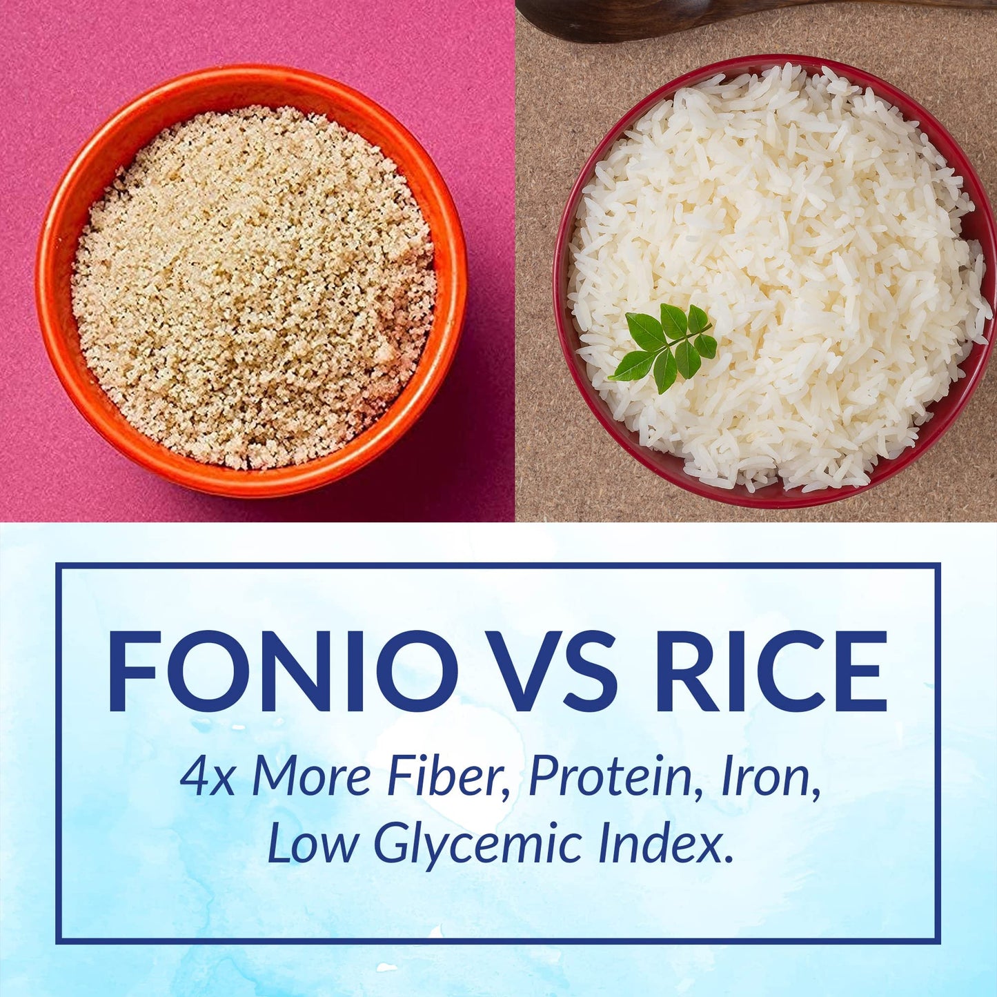 Yolele Fonio African Supergrain Ancient grains Precooked gluten-Free Non gMO Organic Fonio grain Vegan Protein High Fiber Super