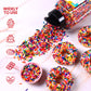 Rainbow Sprinkles, 1.32Lb Bulk Rainbow Jimmies Sprinkles For Cake Decorating, Edible Sprinkles For Cupcake Toppers Ice Cream Coo