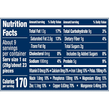 PLANTERS Deluxe Whole Cashews, 8.5 oz Canister