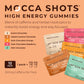 SGC Caffeine Gummies, 100mg per Gummy, 2 Count per Pack, 12-Pack Mocha Shots, Plant-Based Nootropic Energy