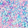 Pastel Sprinkles for Cake Decorating, 7oz Pink Purple Blue White Pearl Confetti Jimmies Mix - Sprinkles for Cupcakes, Ice Cream,