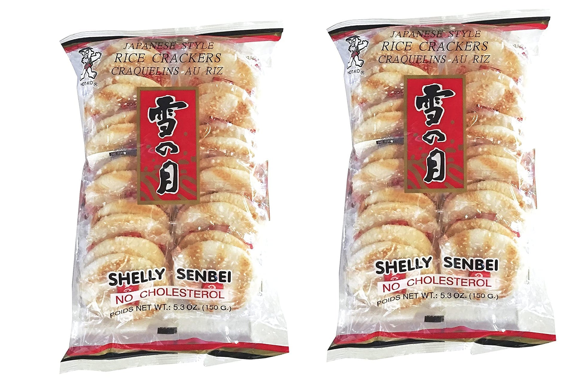 Want Want Big Shelly Shenbei Snowy Crispy Rick Cracker Biscuits - Sugar Glazed 530 Oz (Pack Of 5) New 2-Pack