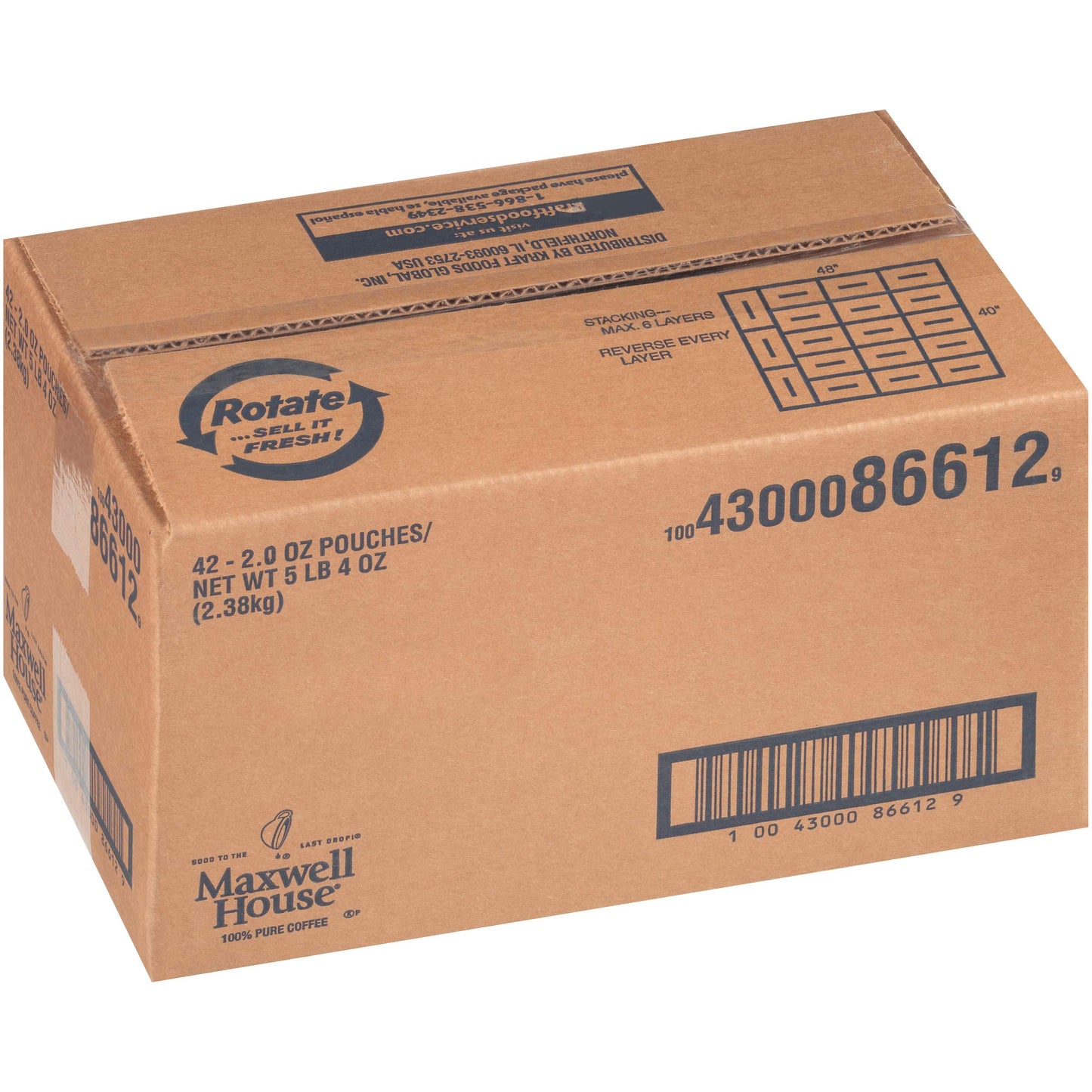 Maxwell House Medium Roast Ground Coffee (0.7 Oz Bags, Pack Of 42)
