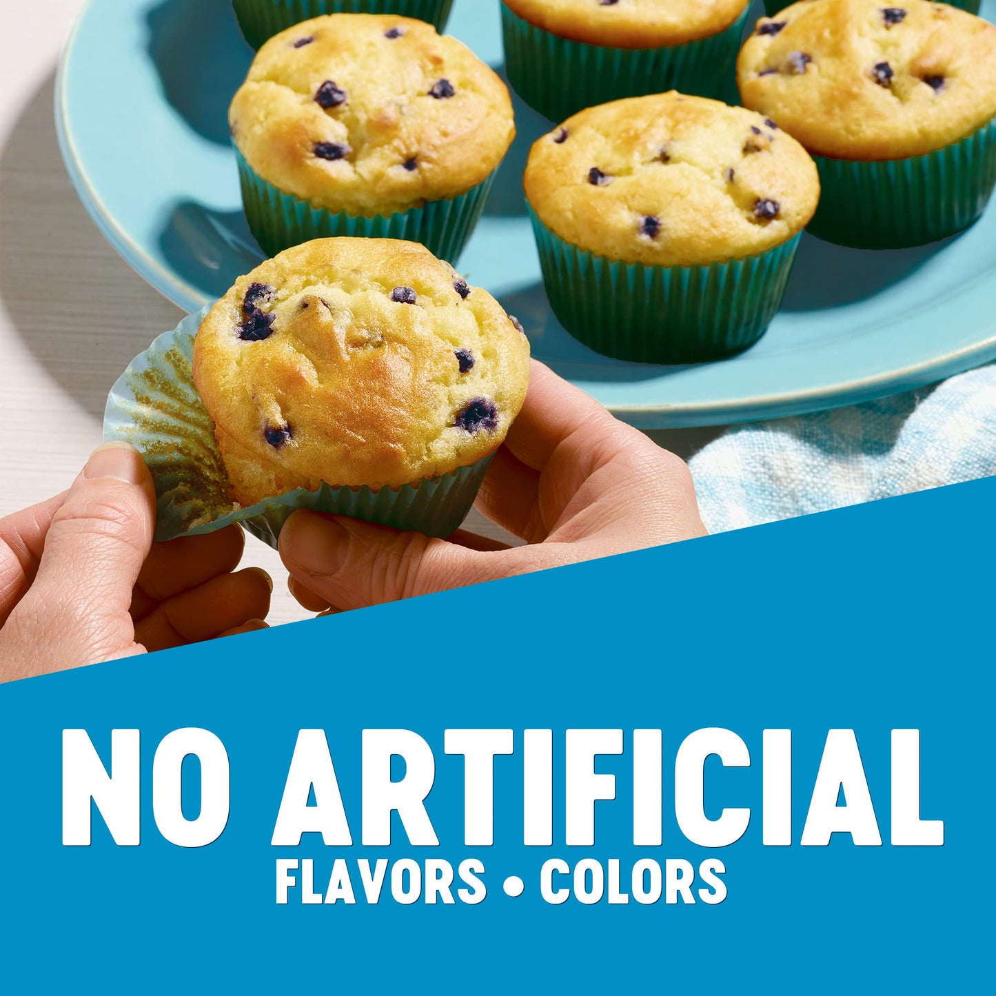 Krusteaz Gluten Free Blueberry Muffin Mix, Includes Can of Blueberries, 15.7 oz Box