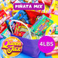 Pinata Candy Mix- Assorted Candy Variety Pack - 4 Lb - Individually Wrapped - Piata Stuffers - Bubble Gum, Fruity Sweets, Chewy