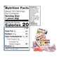 Bazooka Bubble Gum Valentines Day 225 Count Individually Wrapped Pink Chewing Gum in Original Flavor - Bulk Bubble Gum Tub - Fu