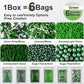 HUEBEATY 6-in-1 Edible Green Sprinkles for Cake & Cupcakes Decorating - Jimmies & Sugar Pearls - St. Patricks Day, Spring, Dinos