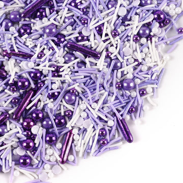 Purple Sprinkles For Cake Decorating, Cupcake, Cookies, Ice Cream Topper, Dreamy Purple Cake Sprinkles Baking, Perfect For Birth