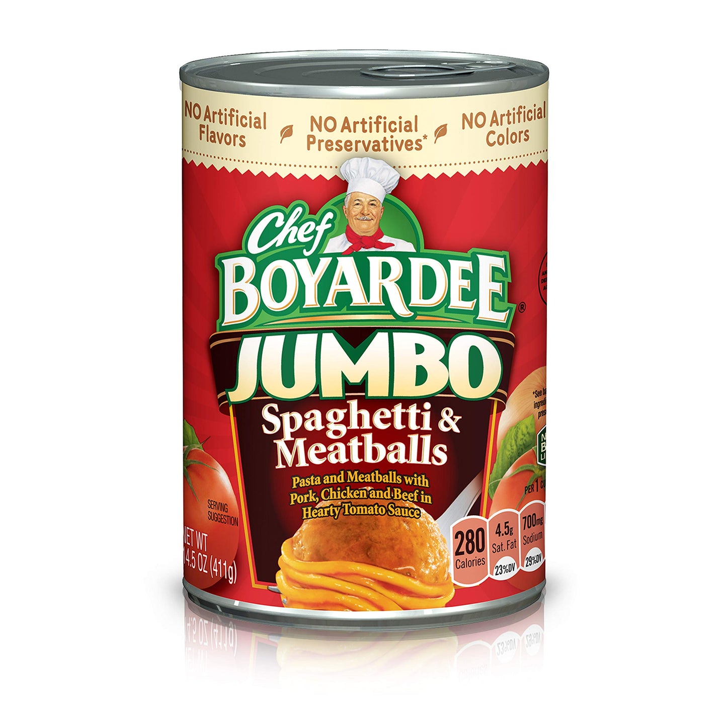 Chef Boyardee Jumbo Spaghetti And Meatballs, 14.5 Oz, 12 Pack