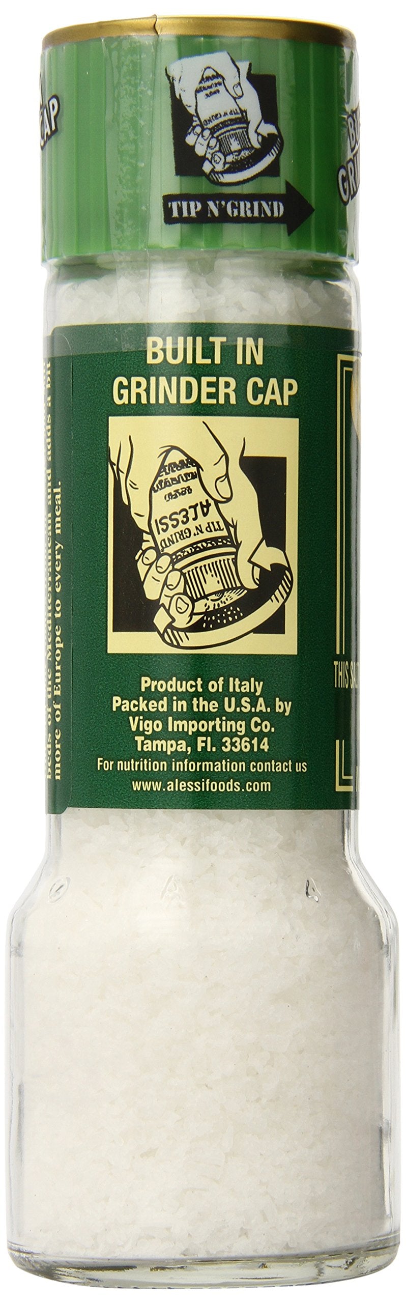 Alessi Grinder Sea Salt, 5.64-Ounce (Pack of 6)