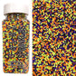 PhilaeEC Halloween Nonpareils Sprinkles, 2mm Mini Pearls for Cake Decoration, Cupcake Toppers, Cookie Baking, Halloween Supplies