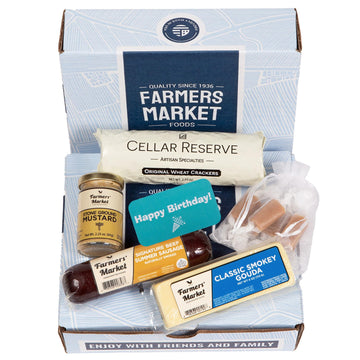 Deli Direct Farmers Market Gift Basket - Gluten Free, Keto, Low Sodium, Zero Sugar, Holiday Charcuterie Board