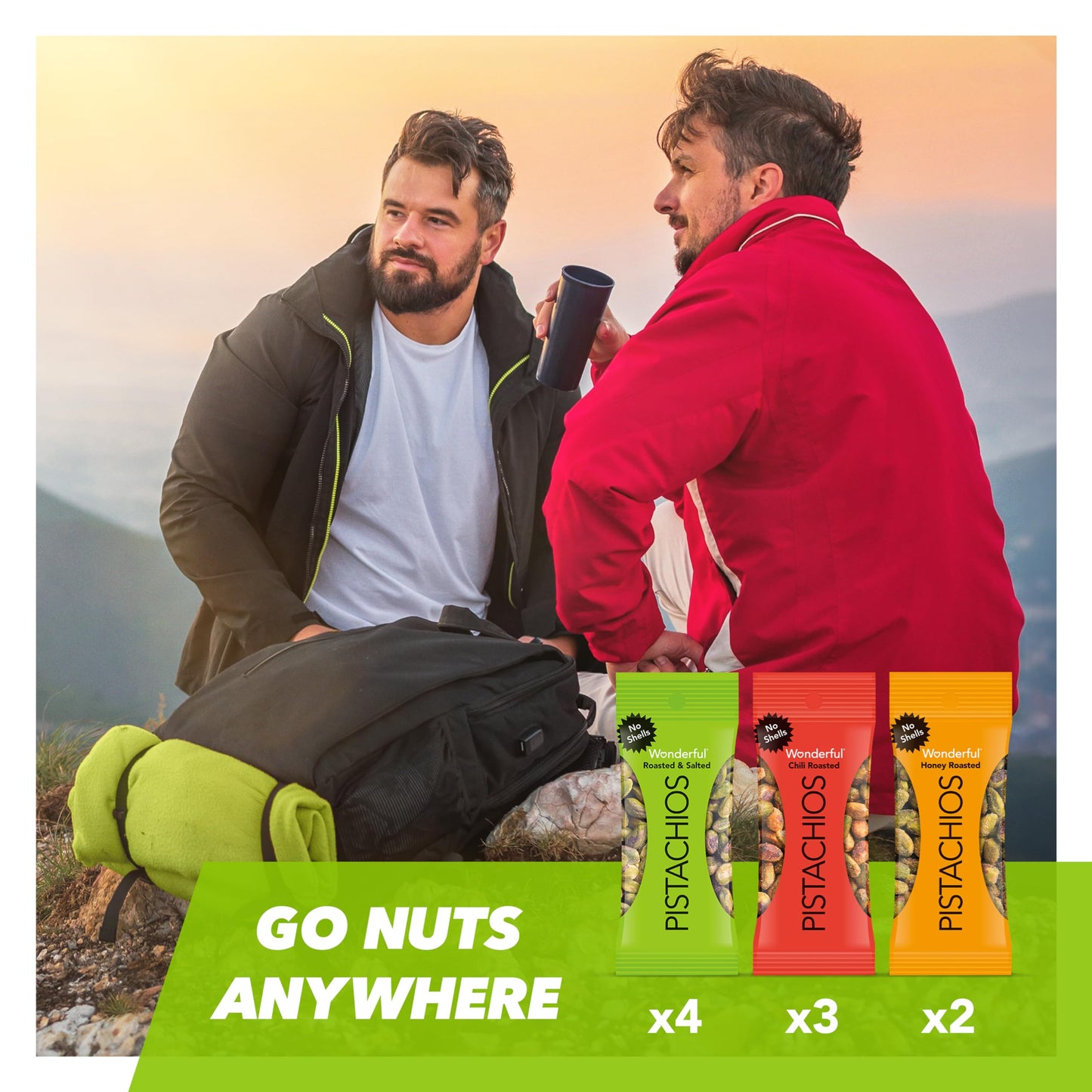 Wonderful Pistachios, No Shells, 3 Flavors Variety Pack of 9 (075 Ounce), Protein Powered, carb-Friendly, gluten Free, On-the go
