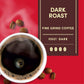 Tim Hortons Dark Roast Ground Coffee, 100% Arabica Beans, 12 Oz (Pack of 6), Rich & Smooth, Red