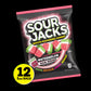 Sour Jacks, Sour Gummy Wedges, Watermelon Flavored Candy, 5Oz Bag (12 Pack)