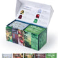 Ezr Leaf Tea Sampler Gift Box – 22 Pyramid Tea Bags With Taiwan Black, Osmanthus Oolong, Chamomile Oolong, Berry Black, Four Seasons Green – Flavored Assorted Tea Set For Gifting & Tasting