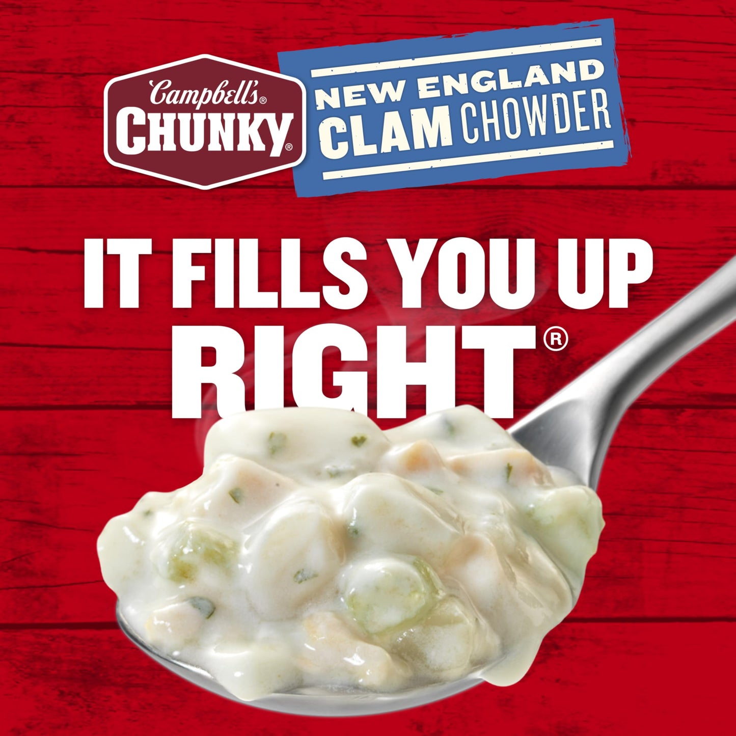 Campbell s Chunky Soup, New England Clam Chowder, 18.8 Ounce Can (Case Of 12)
