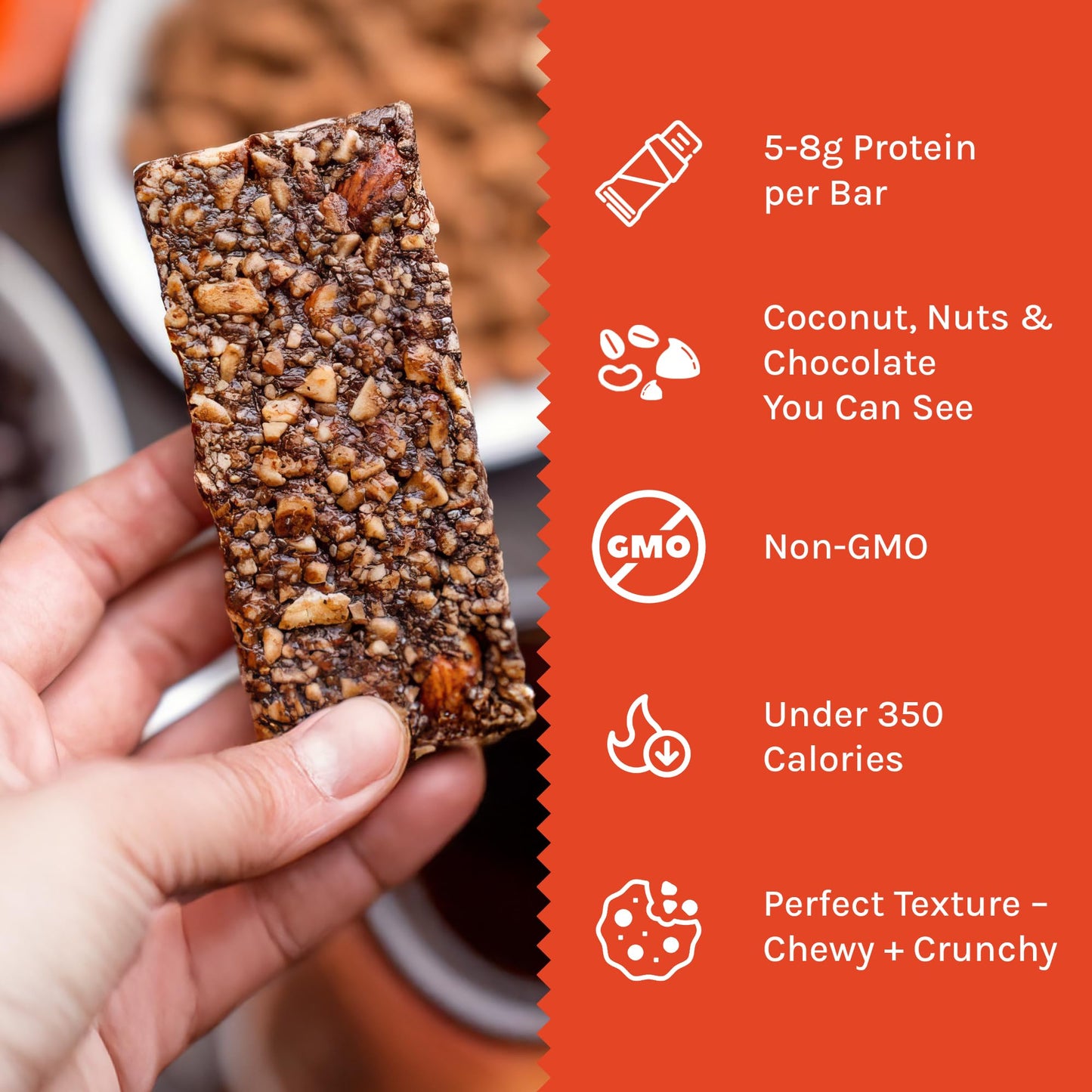 Taos Bakes Breakfast Bars Variety Pack, High Protein & Fiber, Gluten Free, Non-GMO, 12 Pack, 1.8oz Each