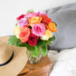 From You Flowers - One Dozen Rainbow Roses with Glass Vase | Fresh Flower Bouquets for Birthday  Anniversary  Get Well or Celebration