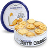 Sugar Free Butter Cookies 36 Count Traditional Danish Cookies, Premium Assorted Shortbread cookies for Diabetics (1 Pk, 11 Ounce