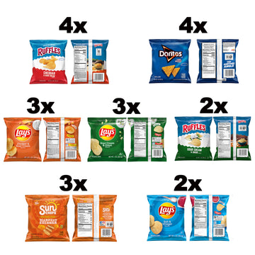 Frito-Lay Tangy Favorites Mix, Variety Pack Of Chips (Pack Of 21)