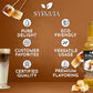 Syruvia Toasted Marshmallow Coffee Syrup - 25.4 Fl Oz Premium Coffee Flavoring Syrup - Kosher Coffee Syrups, Gluten Free, No Col