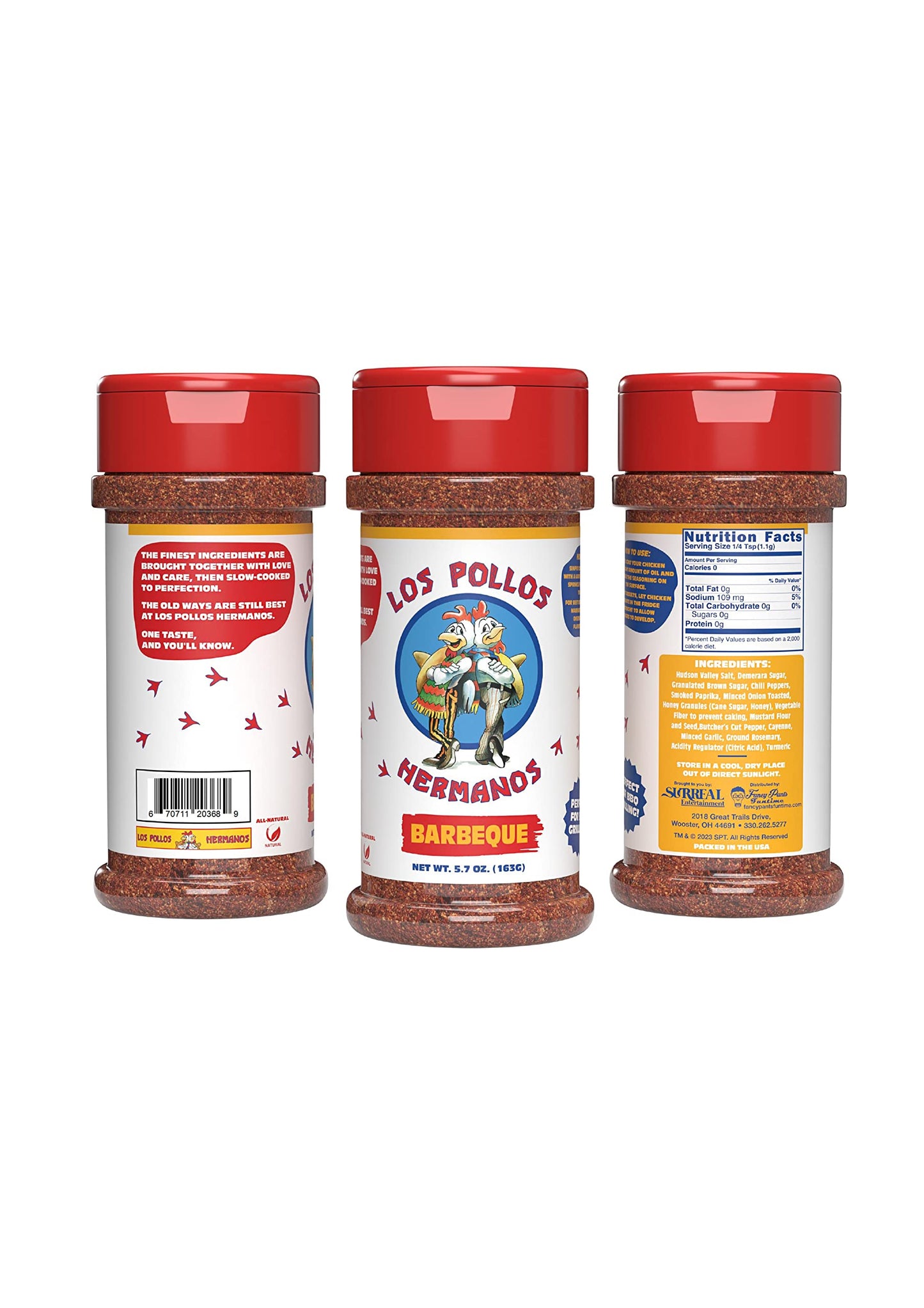 Los Pollos Hermanos BBQ Chicken Seasoning | Barbeque Dry Chicken Rub | Breaking Bad Gift | 5.7 oz | Kosher, Gluten Free and Non-