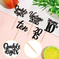 ZHUOWEISM 30PCS Cupcake Toppers for 10th Birthday Party Decorations, Black