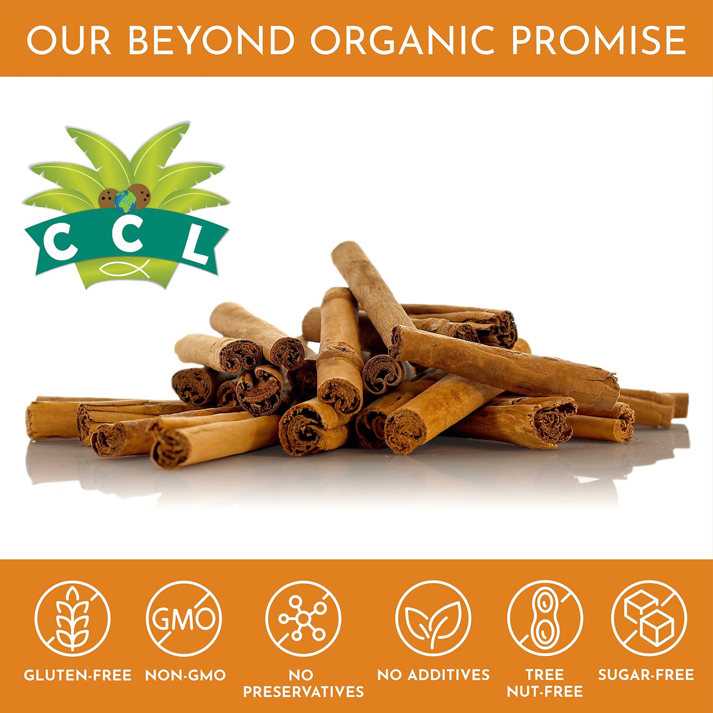 Organic Ceylon Cinnamon Powder 1 Lb - True Raw Ground Sri Lanka Cinnamon Powder - Enhanced Grade Mild, Naturally Sweet Spice For Health & Food - W/Ebook