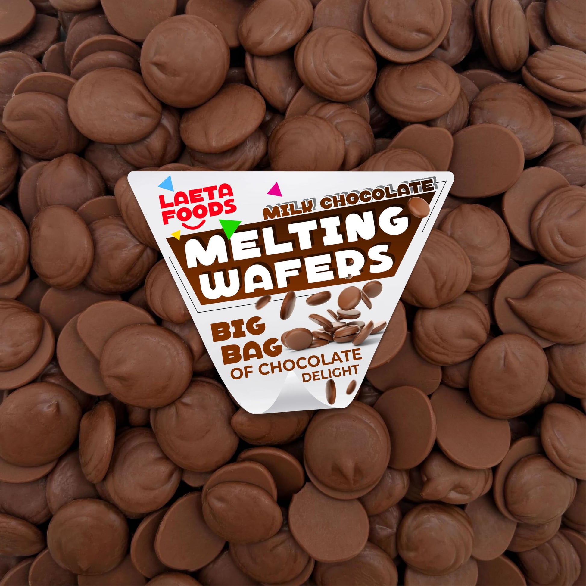 Merckens Milk Chocolate | 2.5 Pound Bag | Melting Wafers | Baking Candy